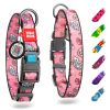 Nylon Dog Collar Adjustable for Large Dogs Small Medium Dogs for Boy Girl Dog Collars with Durable Plastic Buckle 9-14 inch Neck x 3/5 inch Wide Unic