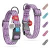 Reflective Cotton Dog Collar Eco Friendly Alt to Nylon Collar for Small Medium and Large Dogs Adjustable Male Female Dog Collar 14-23 inch Neck x 1 i