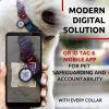 Reflective Cotton Dog Collar Eco Friendly Alt to Nylon Collar for Small Medium and Large Dogs Adjustable Male Female Dog Collar 14-23 inch Neck x 1 i